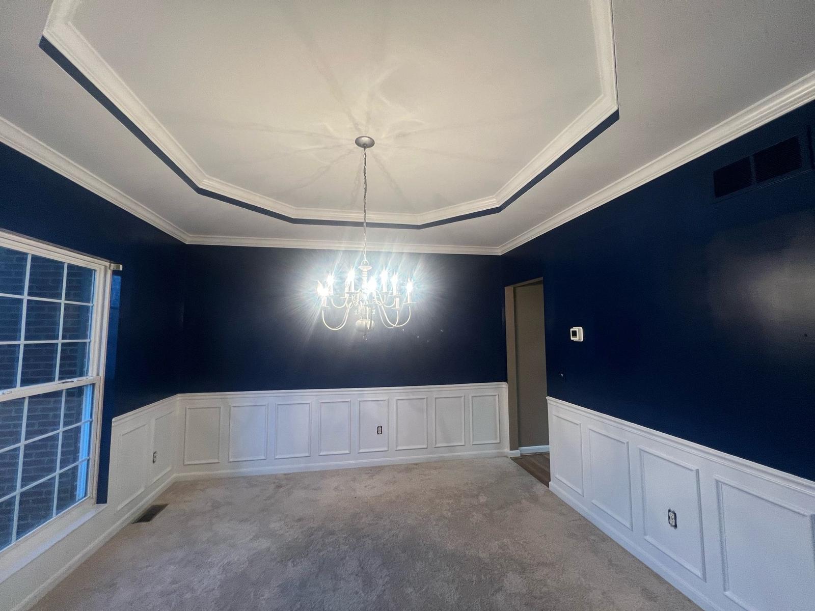 Formal Dining Room Repaint — before painting