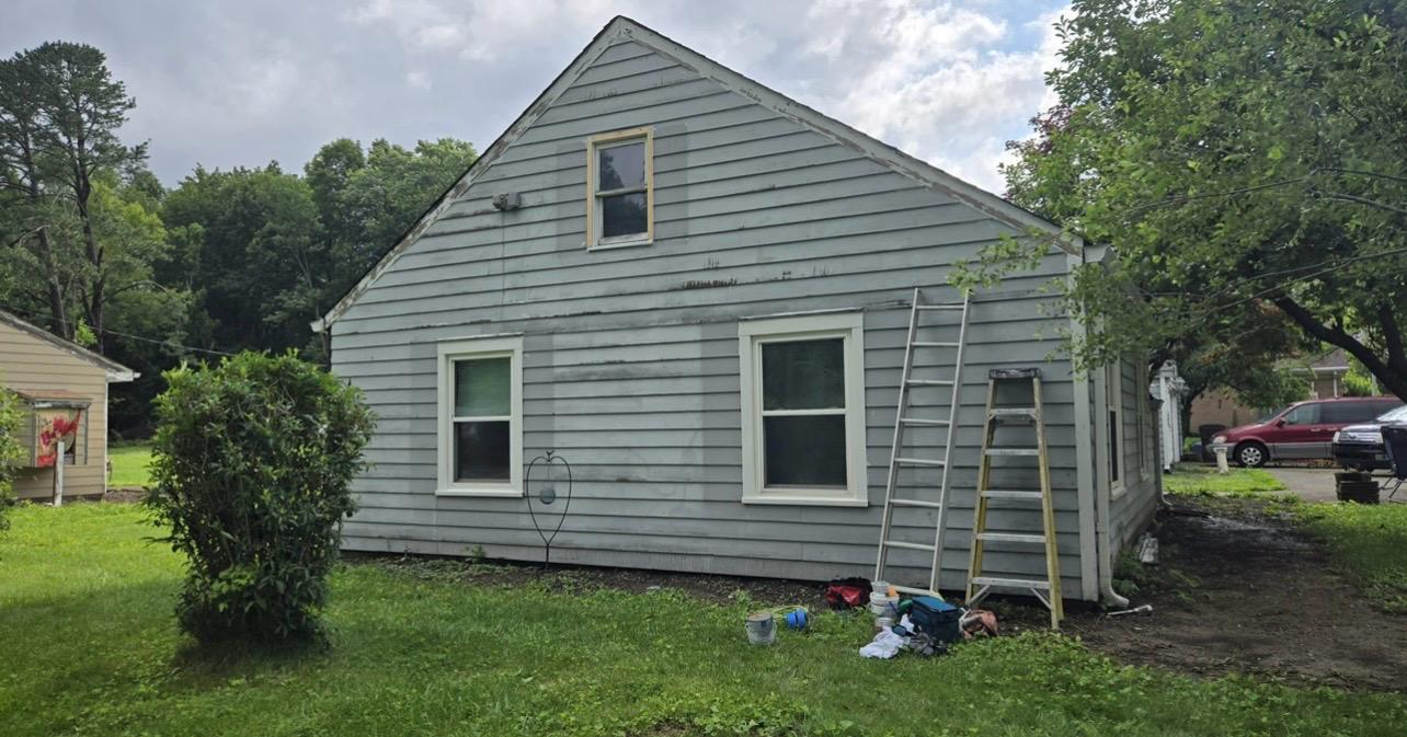 Cottage Exterior Color Change — before painting